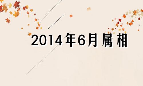 2014年6月属相 2014年6月是什么马