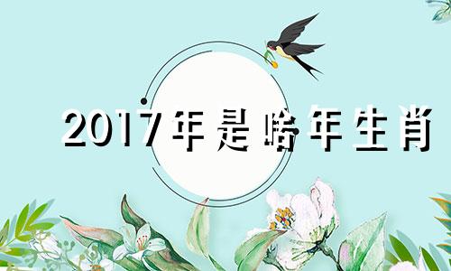 2017年是啥年生肖 2017年生肖是属什么的