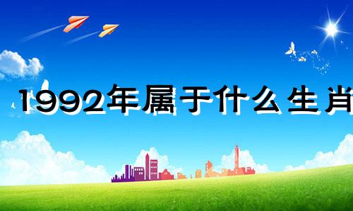 1992年属于什么生肖年 1992年是属于什么生肖的