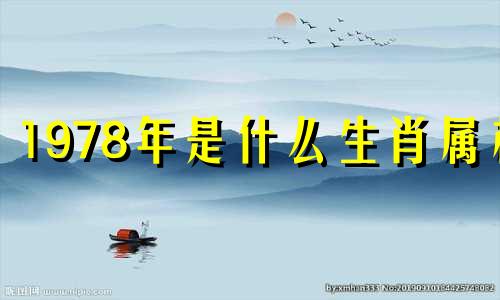 1978年是什么生肖属相 1978年是属什么的生肖