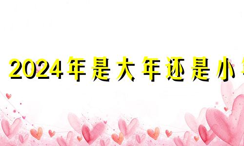 2024年是大年还是小年 2024年叫做什么年