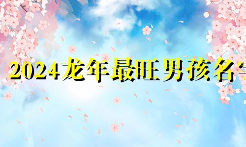 2024龙年最旺男孩名字 想生2024年的备孕表