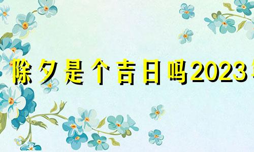 除夕是个吉日吗2023年 2021除夕的日子好不好