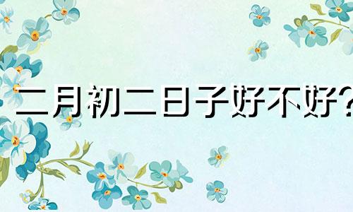 二月初二日子好不好? 2月初二的日子好吗