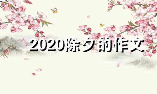 2020除夕的作文 2021年除夕优秀作文