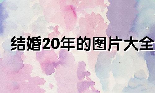 结婚20年的图片大全 结婚20年图片卡通