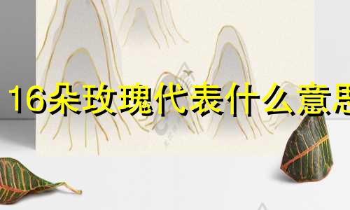 16朵玫瑰代表什么意思 16朵玫瑰代表什么意思是什么