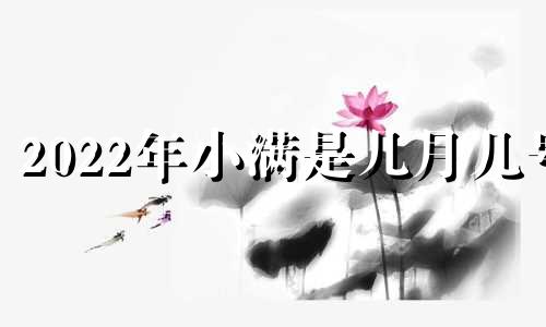 2022年小满是几月几号 2021年小满是几月几号农历