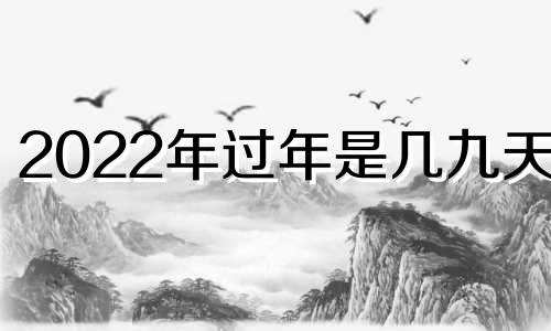 2022年过年是几九天啊 2022年过年的时候是几九