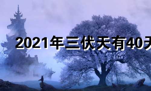 2021年三伏天有40天 2021年三伏天数