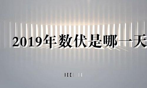 2019年数伏是哪一天 2021年什么吋间数伏