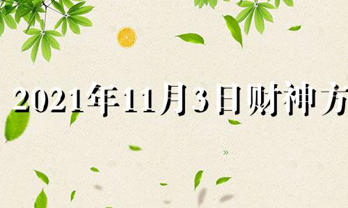 2021年11月3日财神方位 2020年11月3日打牌财神方位