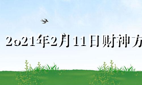 2o21年2月11日财神方位 2月11号财神方位