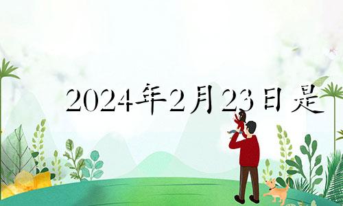 2024年2月23日是 2024年2月2号