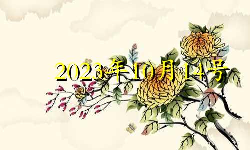 2023年10月14号 2023年10月10日黄历