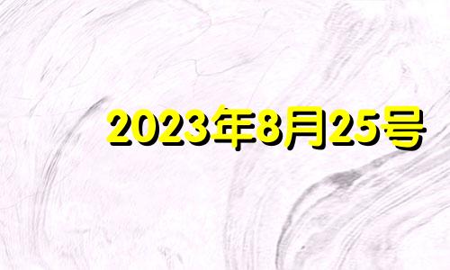 2023年8月25号 2033年8月25日