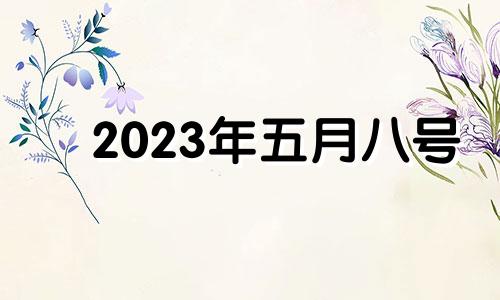 2023年五月八号 2023年5月3日黄历