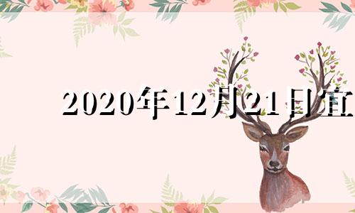 2020年12月21日宜 今年12月21日黄历