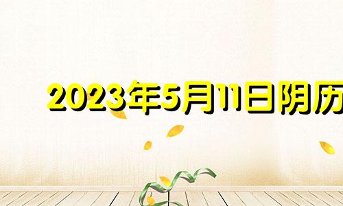 2023年5月11日阴历 2023年5月13号