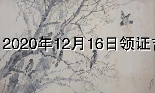 2020年12月16日领证吉日 2021年12月16号适合领证吗