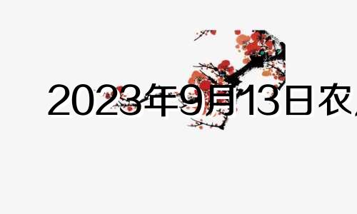 2023年9月13日农历 2029年9月13日