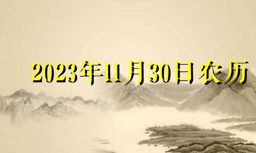 2023年11月30日农历 2021年11月30日黄历黄道吉日