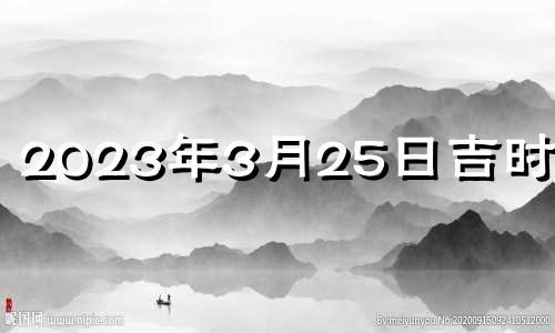 2023年3月25日吉时查询 2023年3月25日吉时扫墓几点