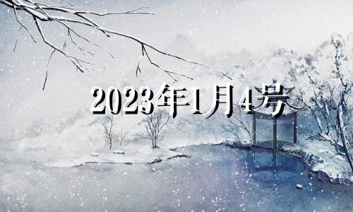 2023年1月4号 2033年1月4日