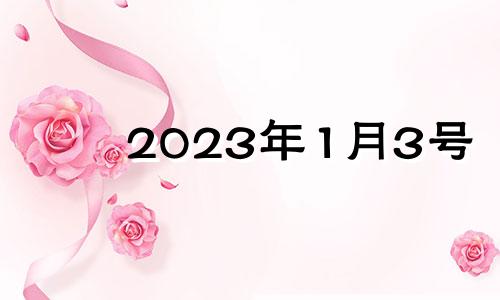 2023年1月3号 2021年1月3日的吉时