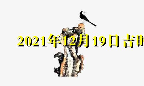 2021年12月19日吉时 12月19日吉时查询