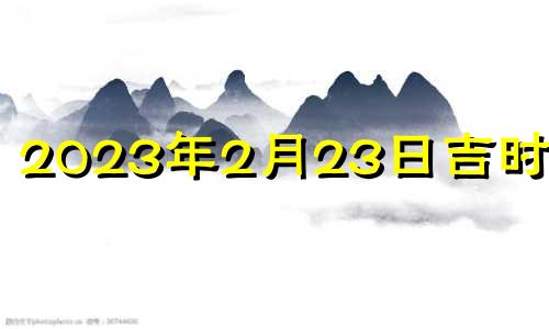 2023年2月23日吉时查询 2021年二月二十三吉时