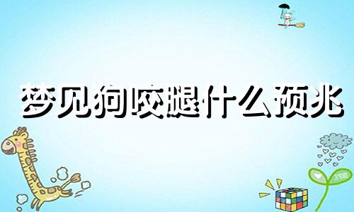 梦见狗咬腿什么预兆 梦见狗咬腿没出血