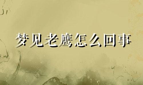 梦见老鹰怎么回事 做梦梦见了老鹰