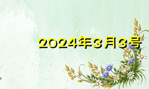 2024年3月3号 2023年4月2号