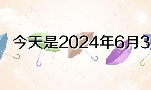 今天是2024年6月30日 2024年6月有31日吗?