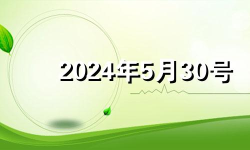 2024年5月30号 2024年五月